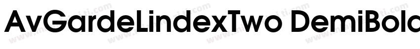 AvGardeLindexTwo DemiBold字体转换